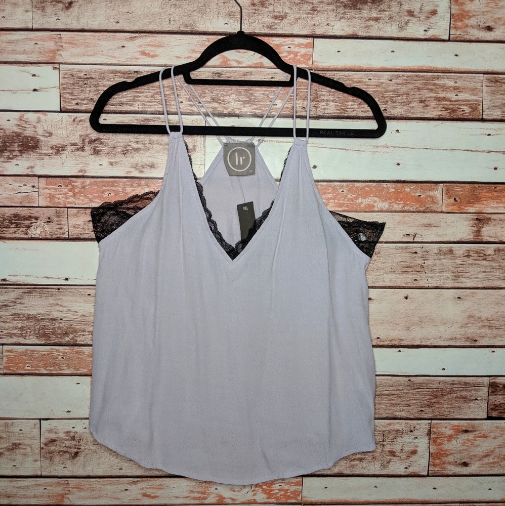{NWT} Lily Rain laced tank